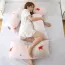 Coussin de grossesse en forme de U avec motif animaux