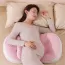 Coussin de grossesse en tissu minky rose