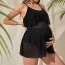 Maillot de bain grossesse deux pièces effet voile