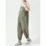Salopette grossesse kaki effet jogging en coton