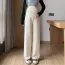 Pantalon grossesse coupe droite en coton crème