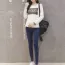 Pantalon grossesse jegging bleu 