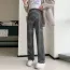 Pantalon grossesse fluide à rayure blanche 