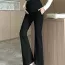 Pantalon grossesse noir fluide coupe flare