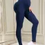 Legging grossesse de sport bleu marine avec taille haute