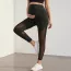 Legging grossesse de sport ajouré noir