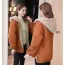 Manteau grossesse et porte bébé camel