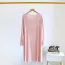 Chemise de nuit allaitement en coton rose