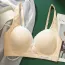 Soutien gorge allaitement jaune pâle avec détail en dentelle