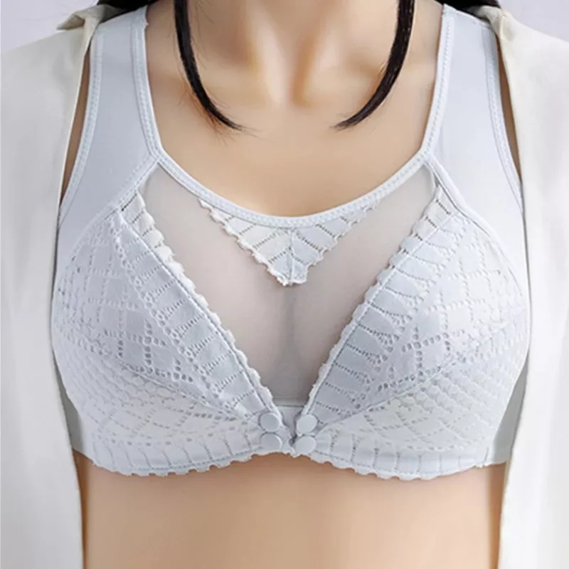 Soutien gorge allaitement sans fil transparence et dentelle