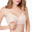 Soutien gorge allaitement couleur nude motif floral