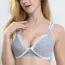 Soutien gorge allaitement gris avec motifs étoiles 